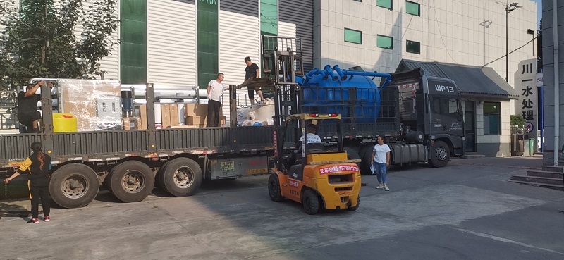【川一股份】25T/H单级反渗透设备发往内蒙察哈尔
