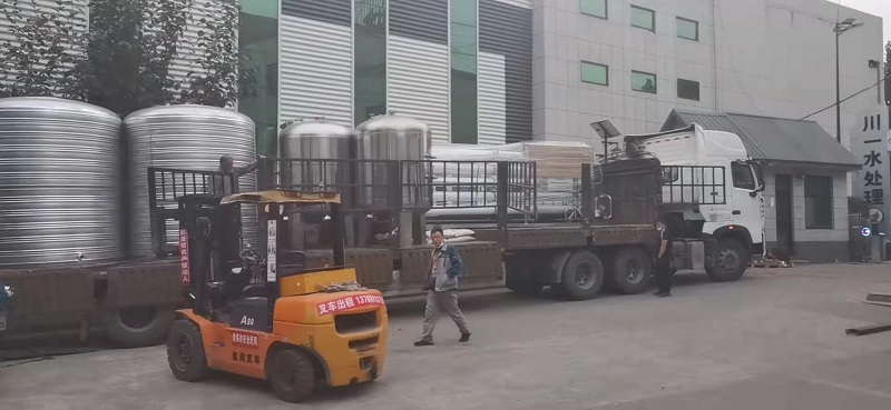 【川一股份】10T/H双级反渗透设备发往安徽阜阳