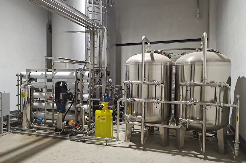【川一股份】山东公司酿酒用10T/H反渗透设备调试完毕