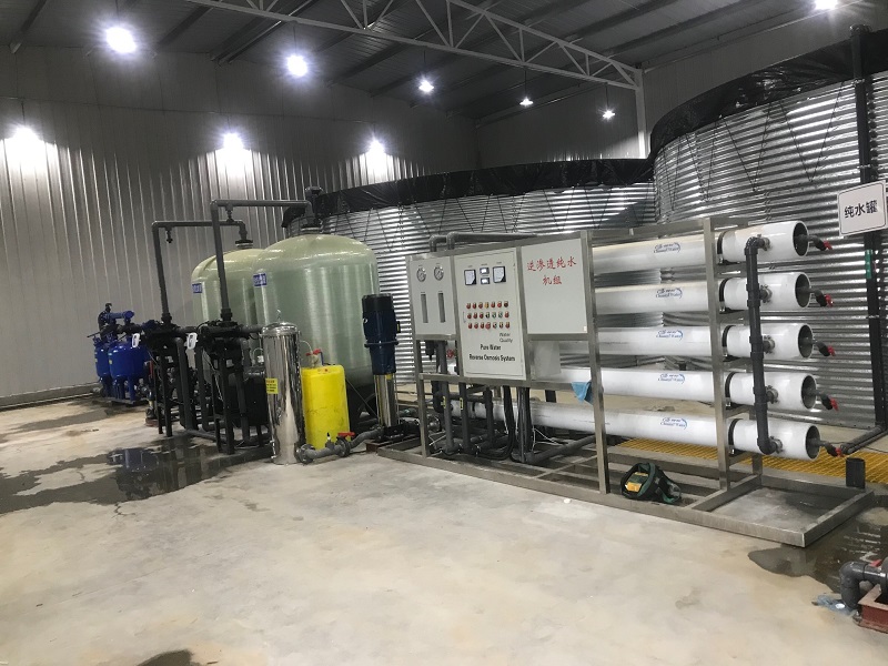 【川一股份】河北邢台隆尧县天主堂2X15吨单级反渗透安装调试