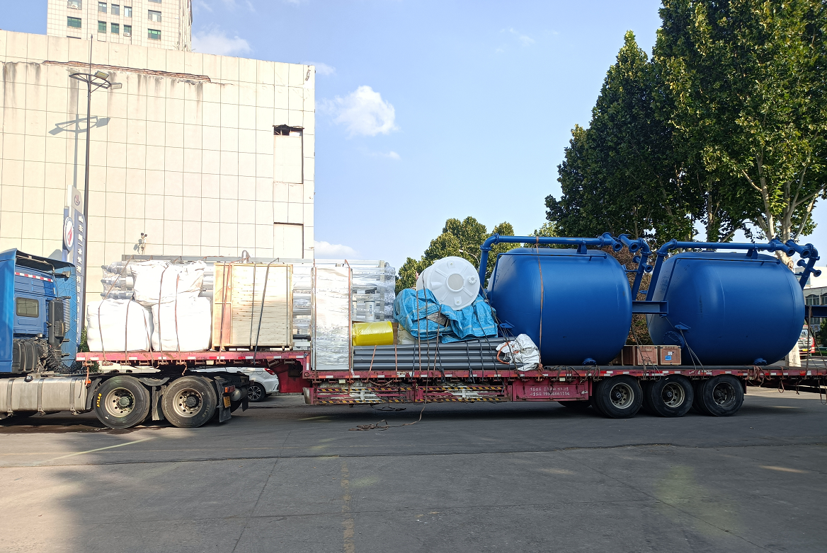 【川一股份】50T/H纳滤设备装车发往甘肃酒泉市