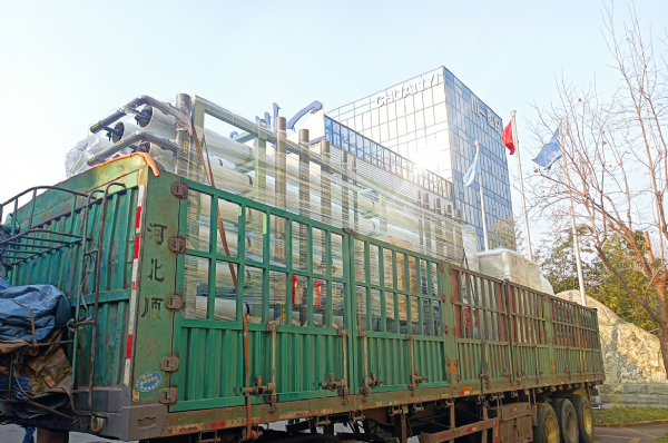 【川一股份】2✖70T单级反渗透设备装车发往内蒙古丰镇市