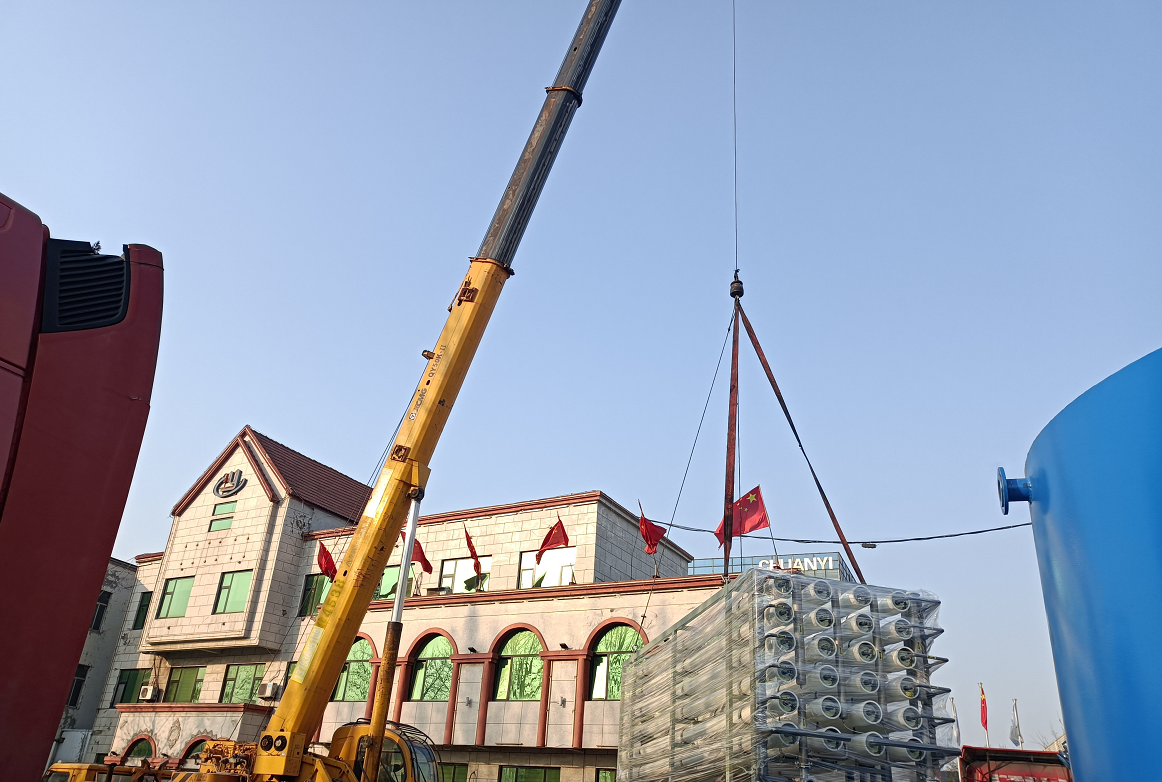 【川一股份】超滤设备+反渗透设备+超纯水设备+浓水回收设备装车发往济宁