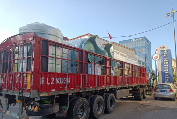 【川一股份】内蒙古呼和浩特市2✖15T单级反渗透设备发货